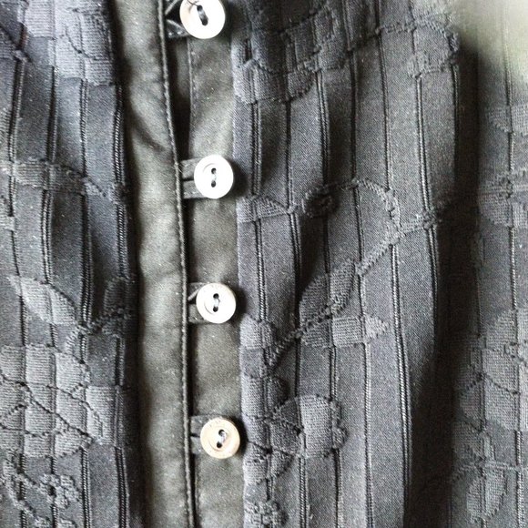 Rayure Paris - Black semi sheer blouse - Picture 5 of 11